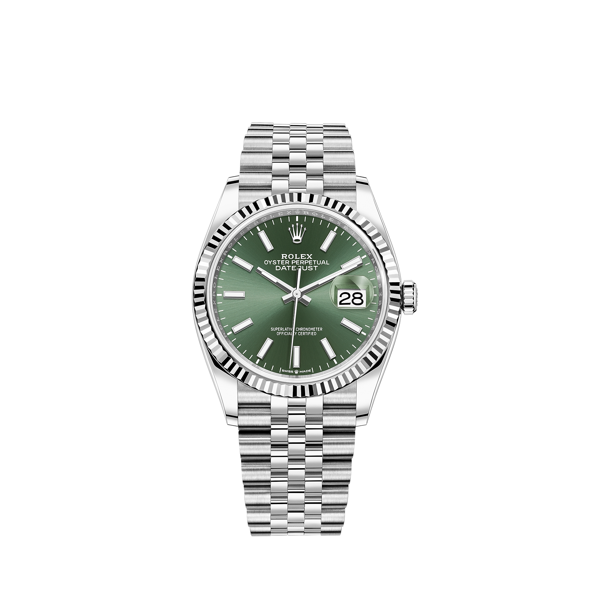 rolex datejust green dial 36mm