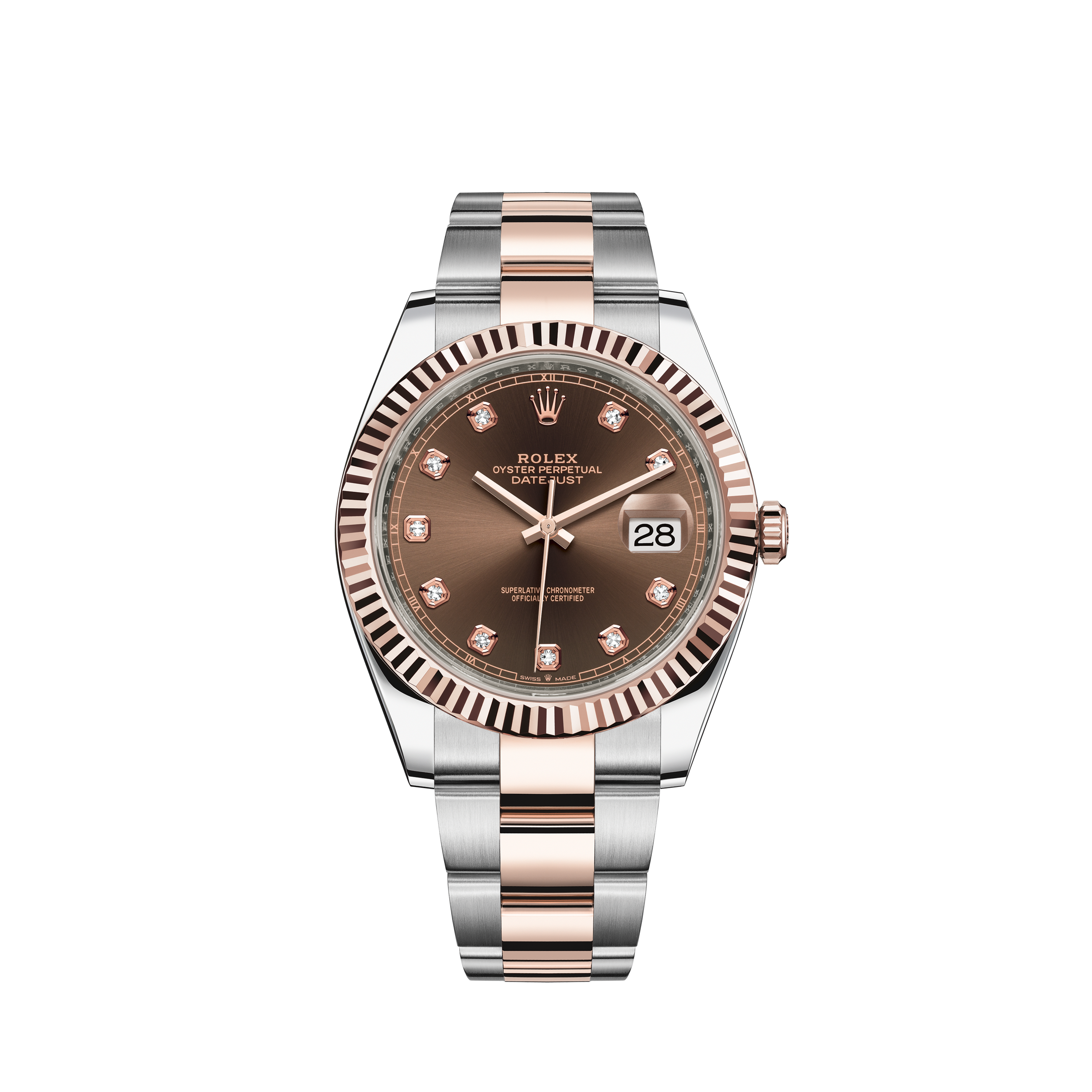 rolex datejust 41 chocolate diamond