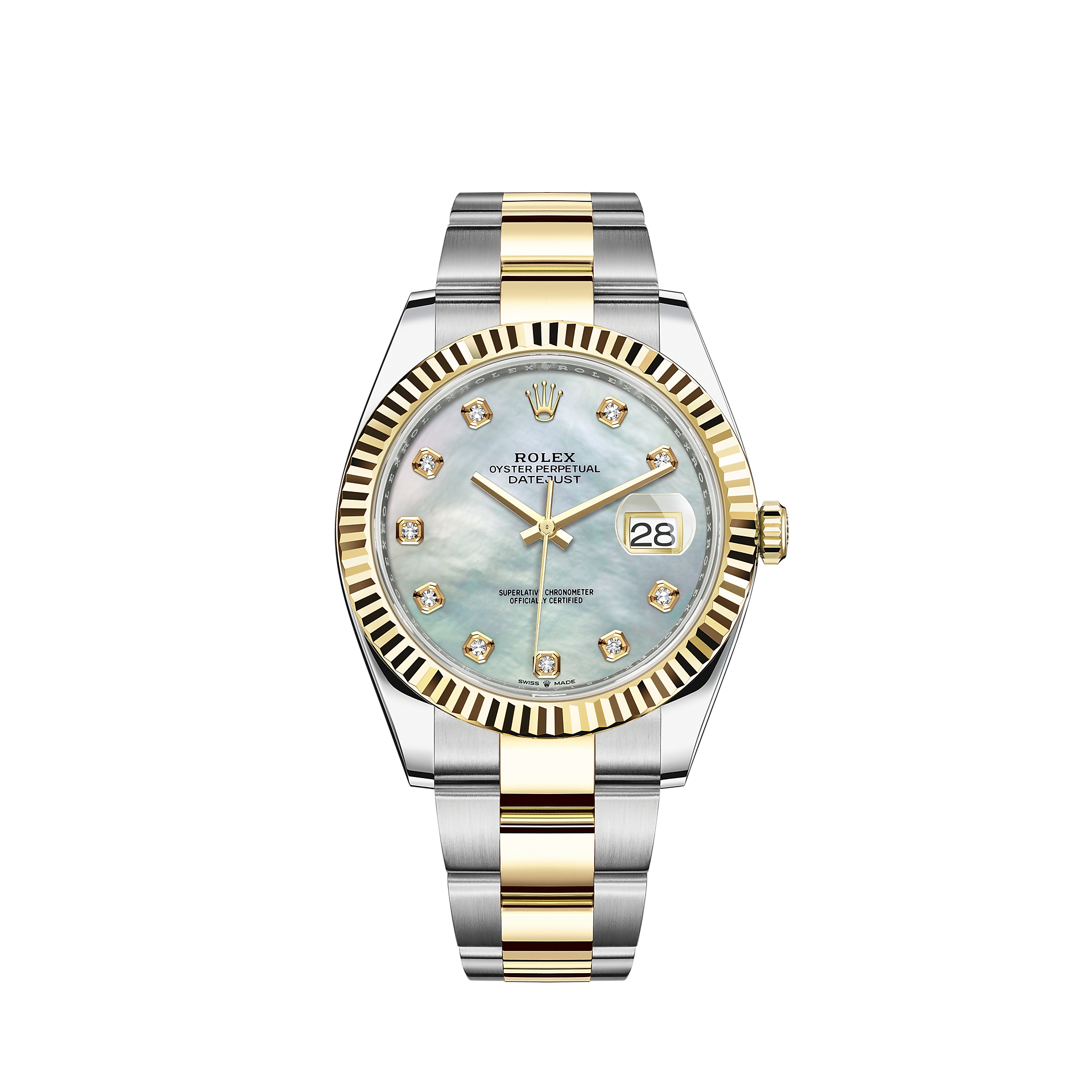 palid Pelagic Manuscris  Rolex Datejust 41 watch: Oystersteel and yellow gold - M126333-0017