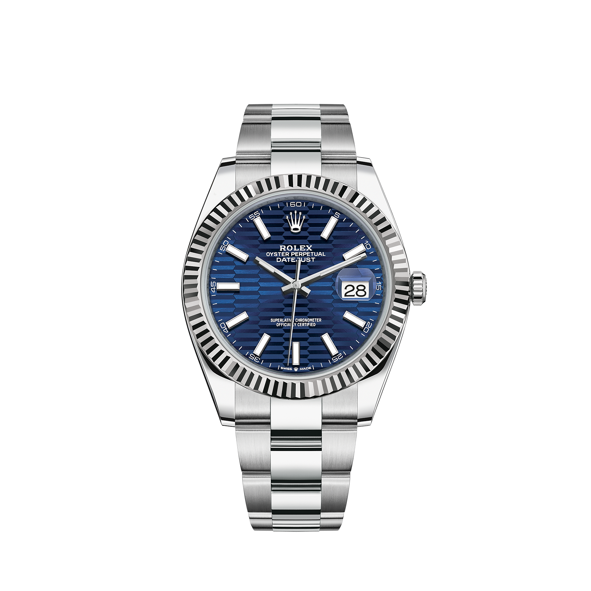 Rolex Datejust 41 watch: Oystersteel and white gold - m126334-0031