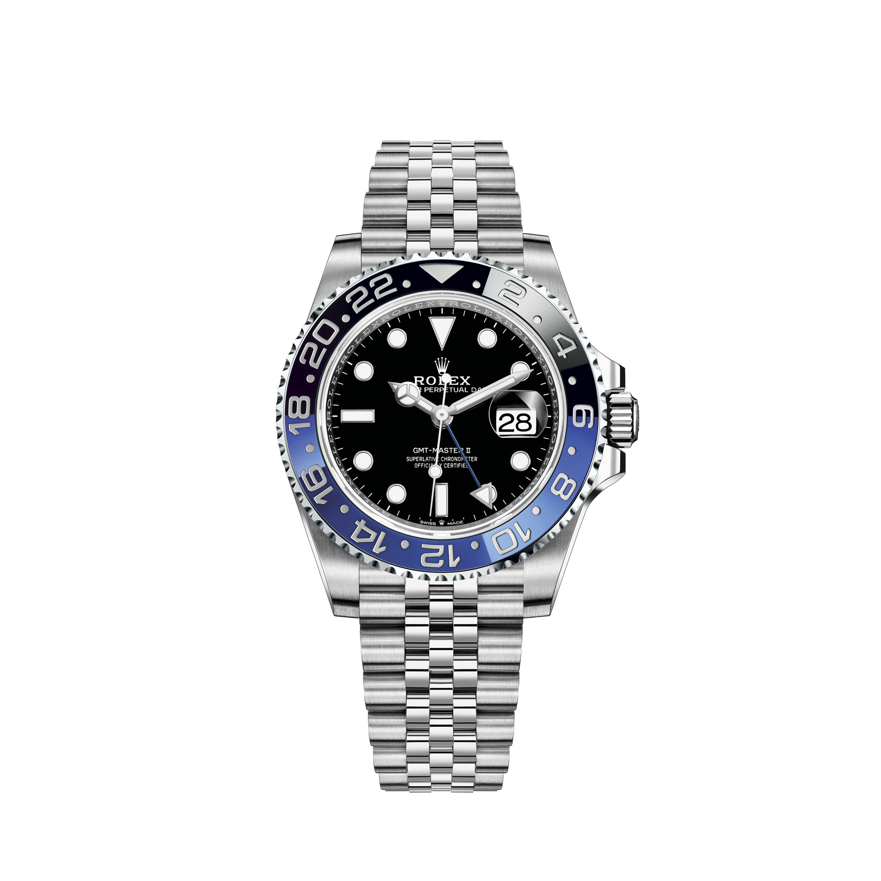 rolex gmt batman oyster bracelet