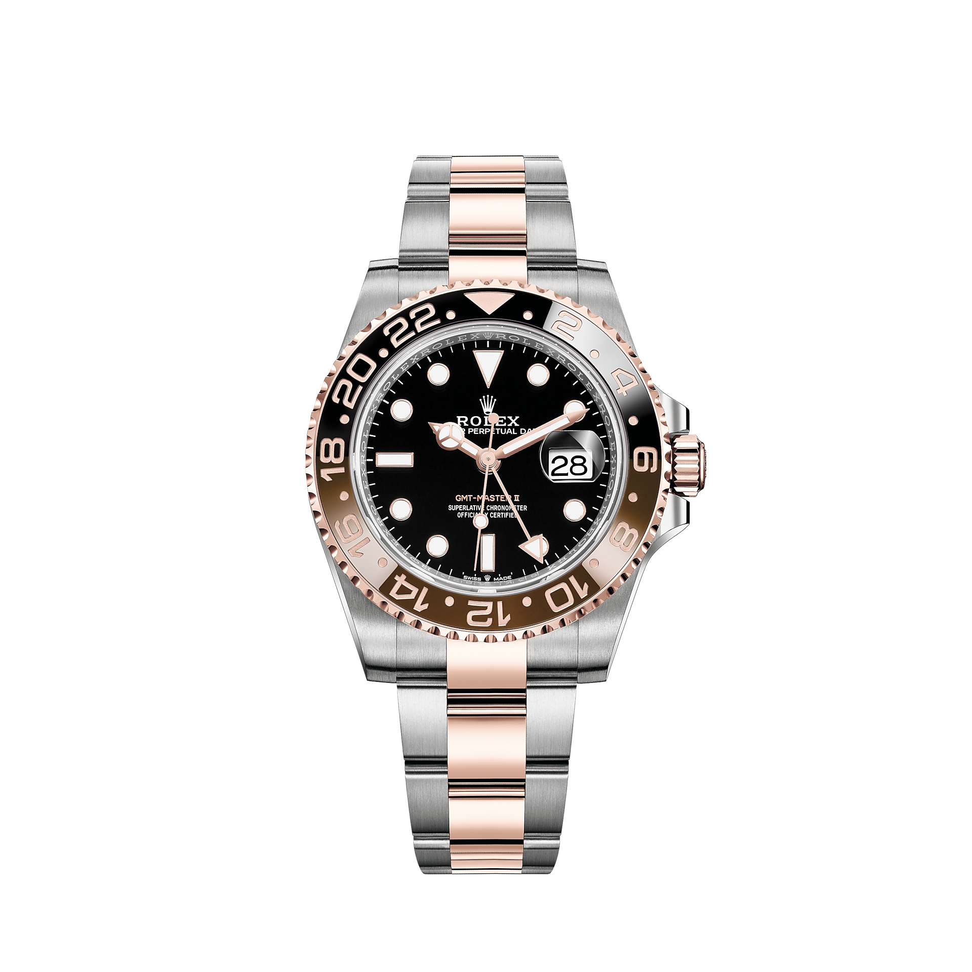 Sky komplikationer krog Rolex GMT-Master II watch: Oystersteel and Everose gold - M126711CHNR-0002