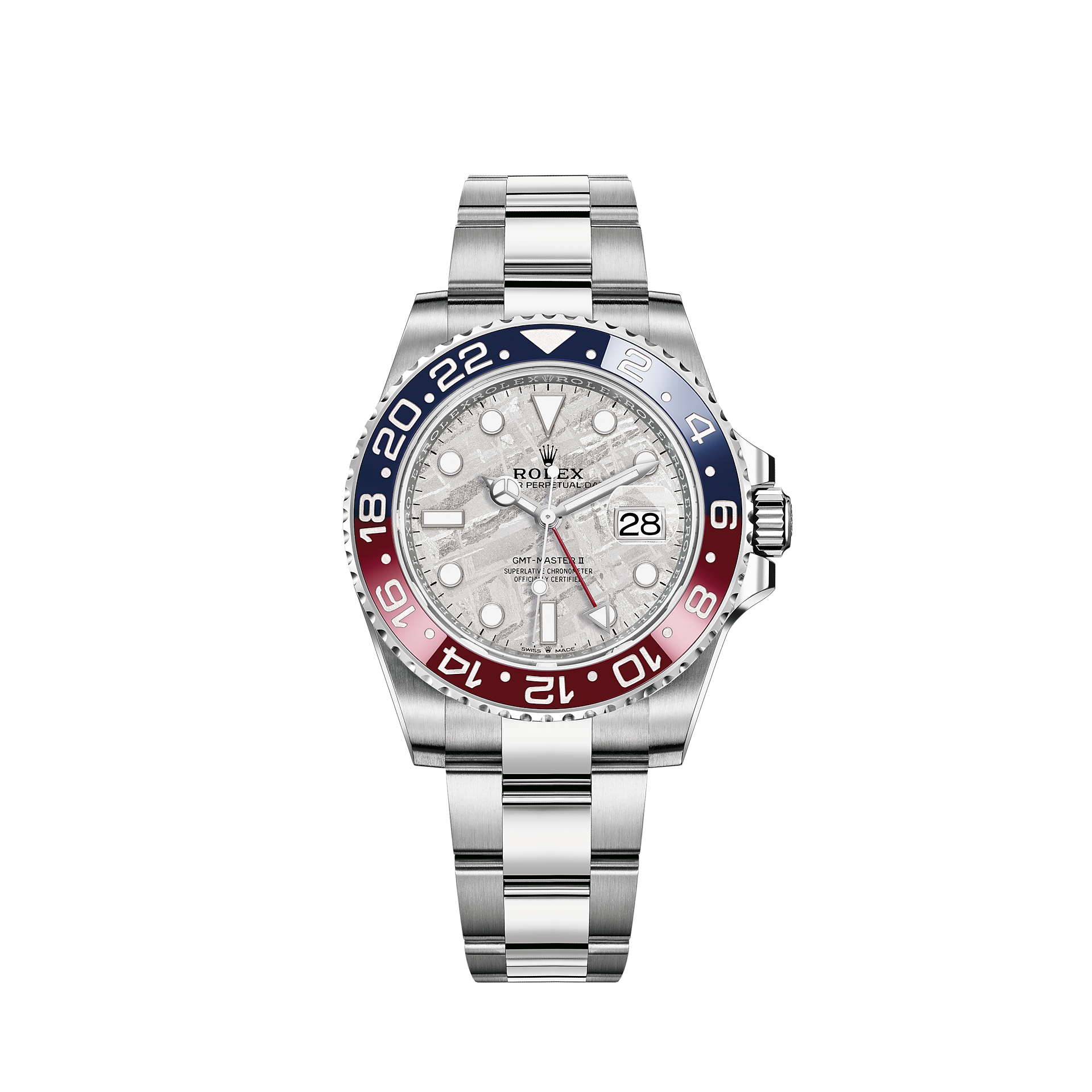 colgante años árabe Rolex GMT-Master II watch: 18 ct white gold - M126719BLRO-0002