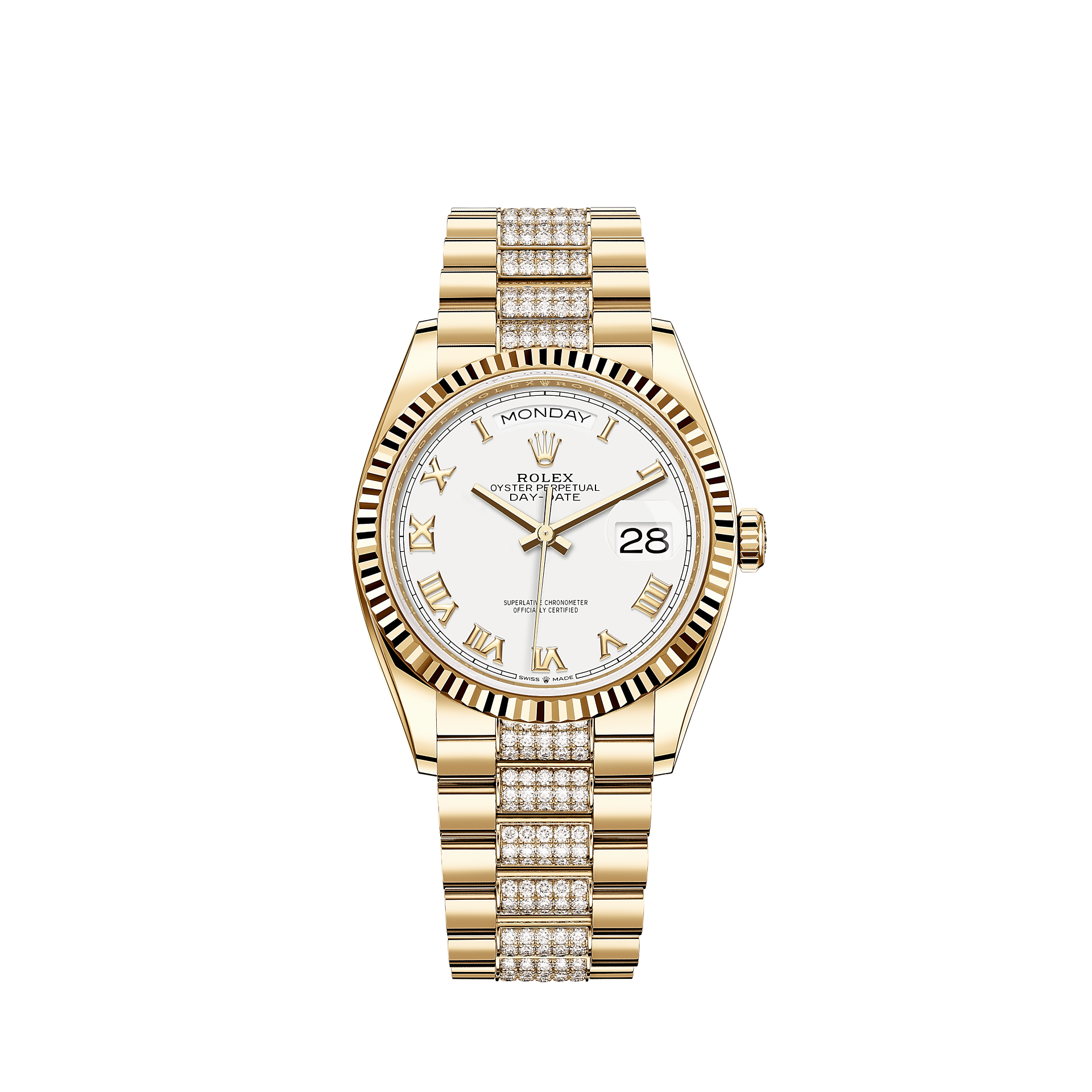 Rolex Day-Date 36 Watch: 18 kt yellow gold - M128238-0077