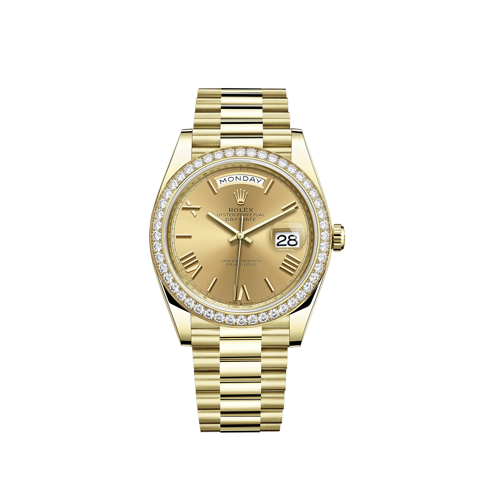 Rolex Day-Date 40 Watch: 18 ct yellow gold - M228348RBR-0003