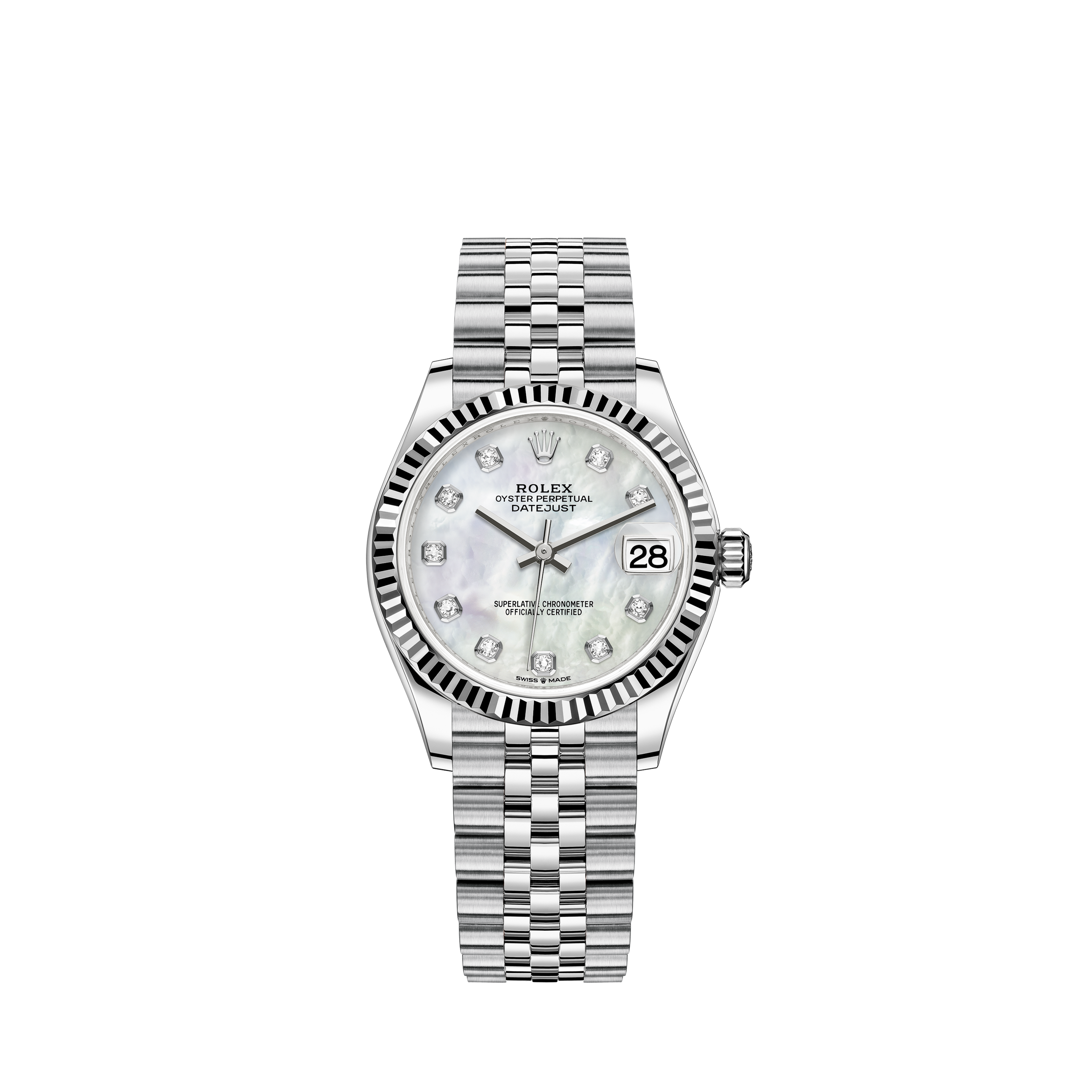 rolex 31mm datejust mother of pearl