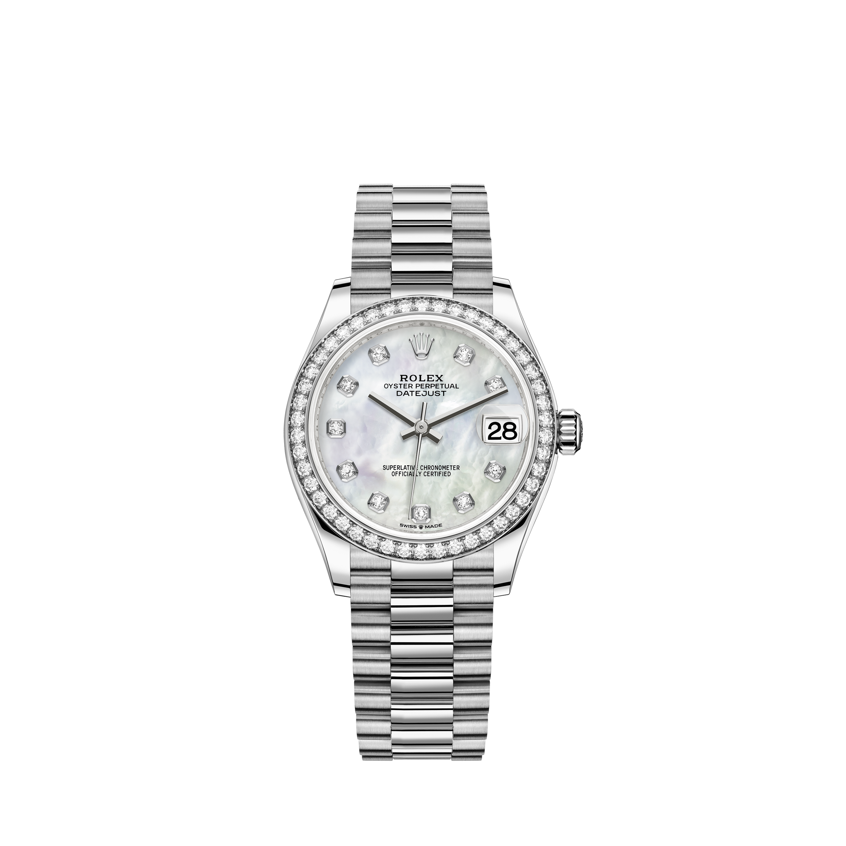 rolex daydate white