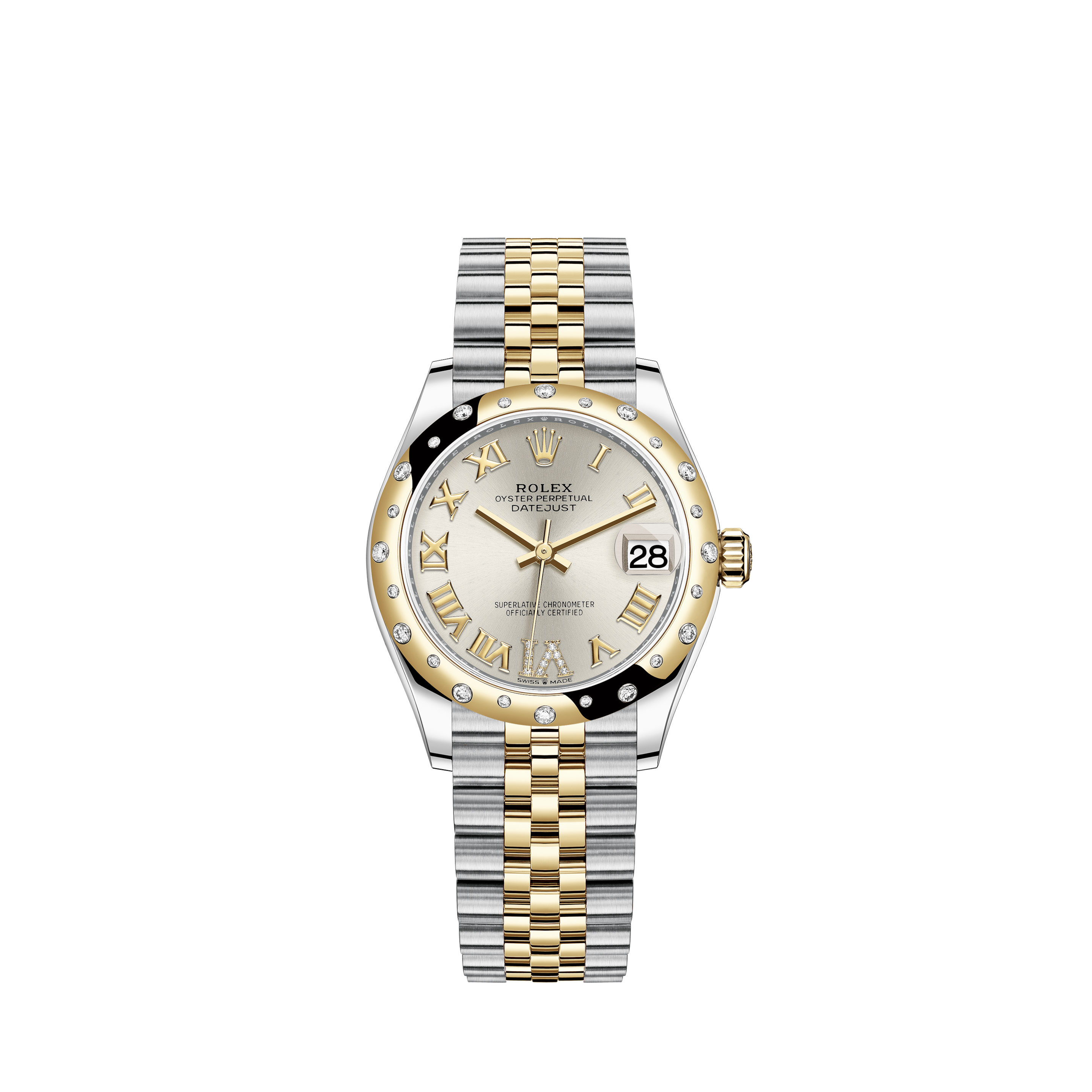 rolex datejust 31 steel and yellow gold