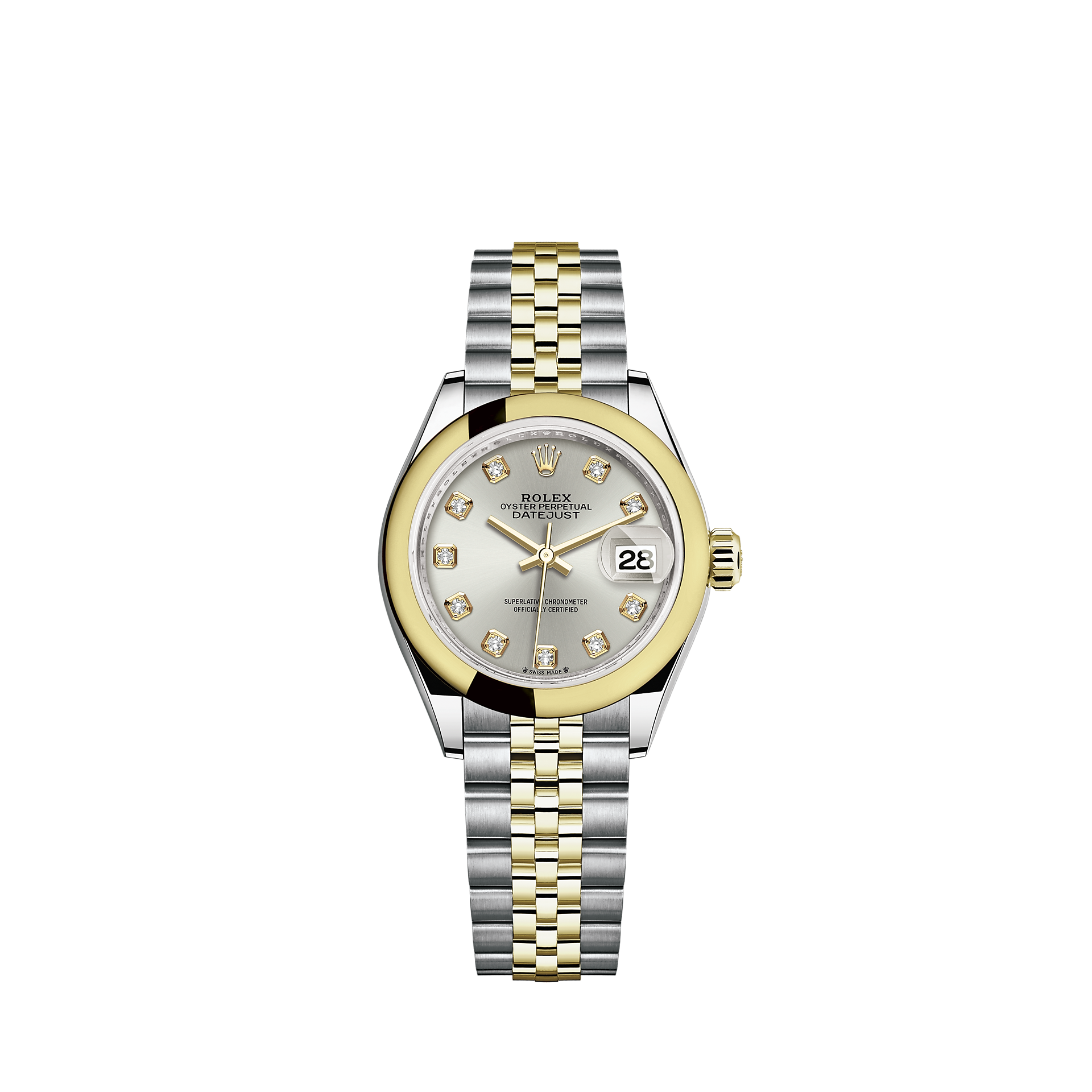 Rolex Lady-Datejust watch: Oystersteel and yellow gold - M279163-0007