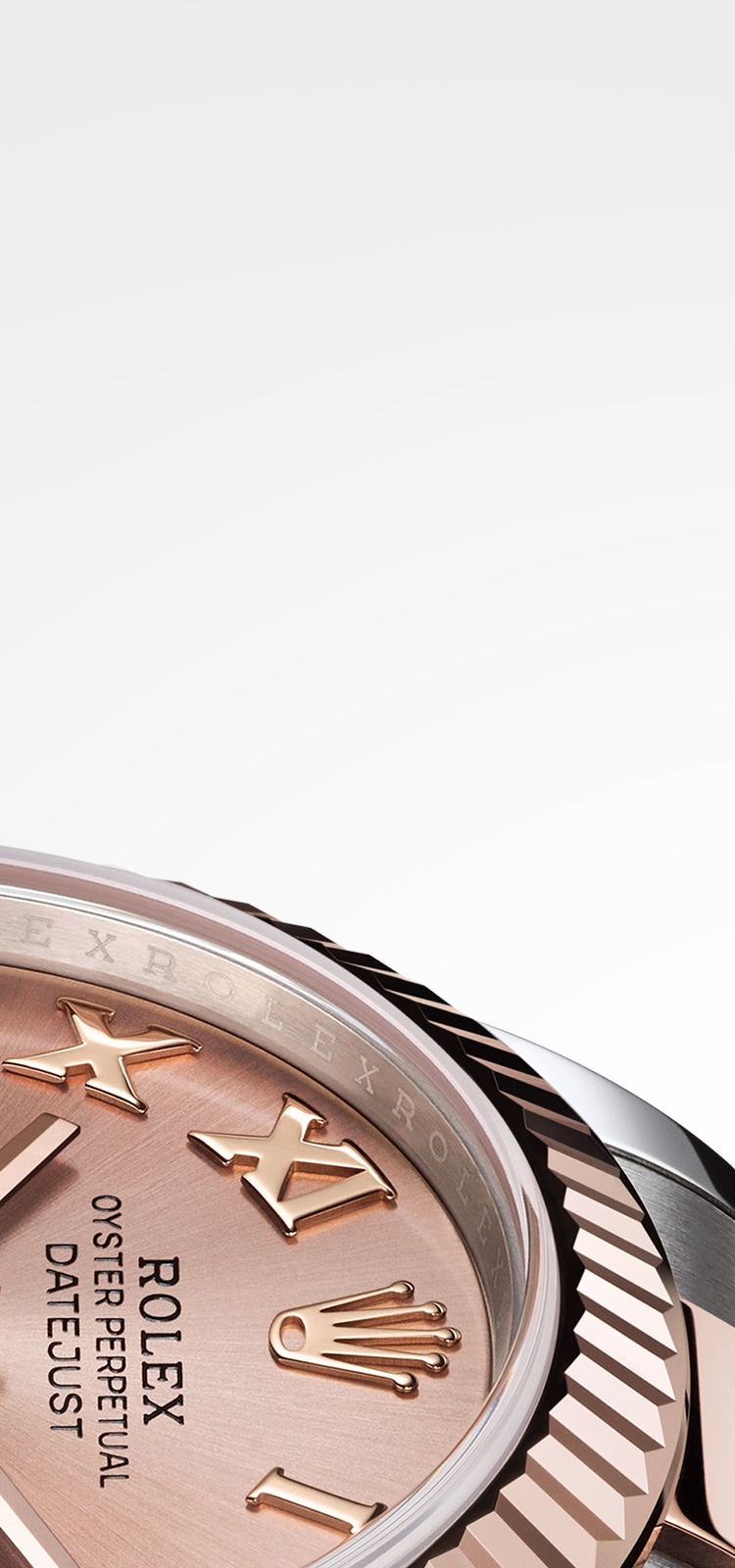 Rolex Datejust 18k Rose Gold/Steel Chocolate Diamond VI Ladies 31mm Watch 178271