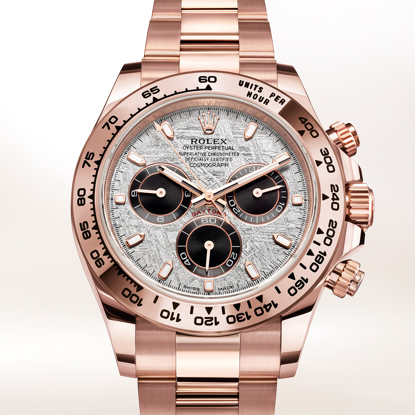 rose gold meteorite daytona