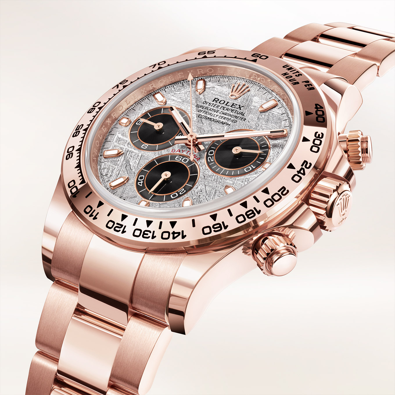 daytona rose gold meteorite