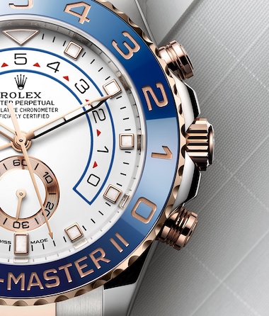 kalorija Pristojan bilo kada  Rolex Yacht-Master II watch: Oystersteel and Everose gold - M116681-0002