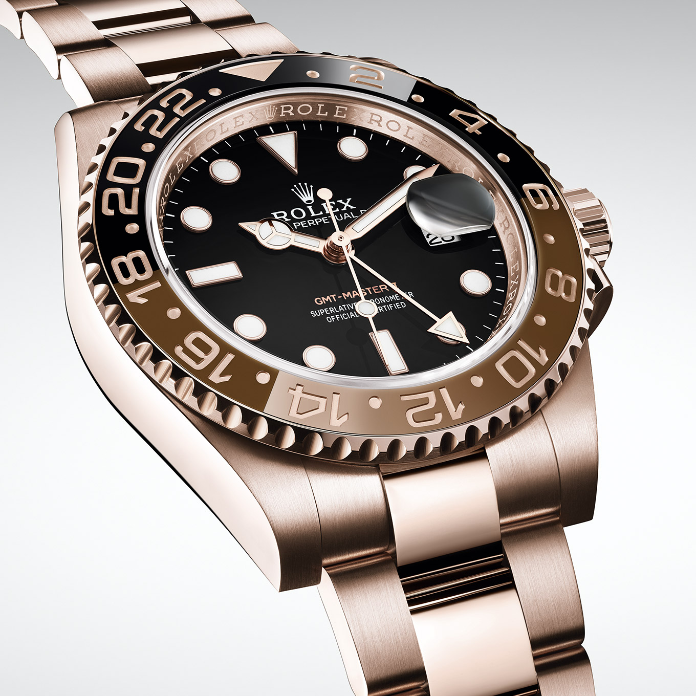 rolex oyster perpetual gmt master ii rose gold