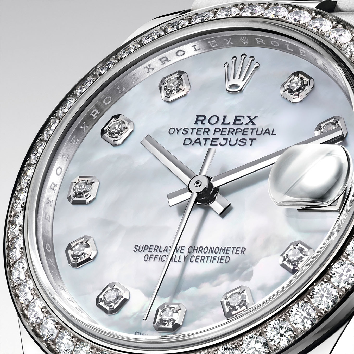 rolex watch white face