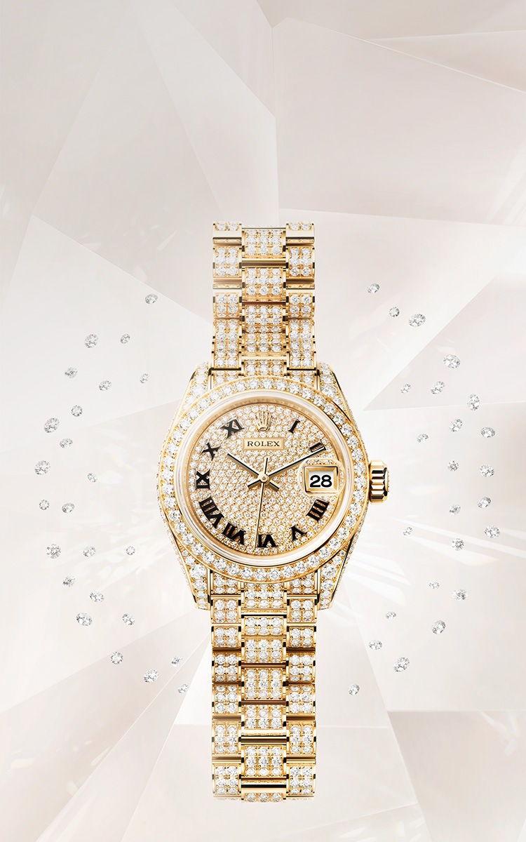 diamond face rolex