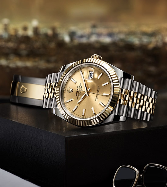 rolex just date gold