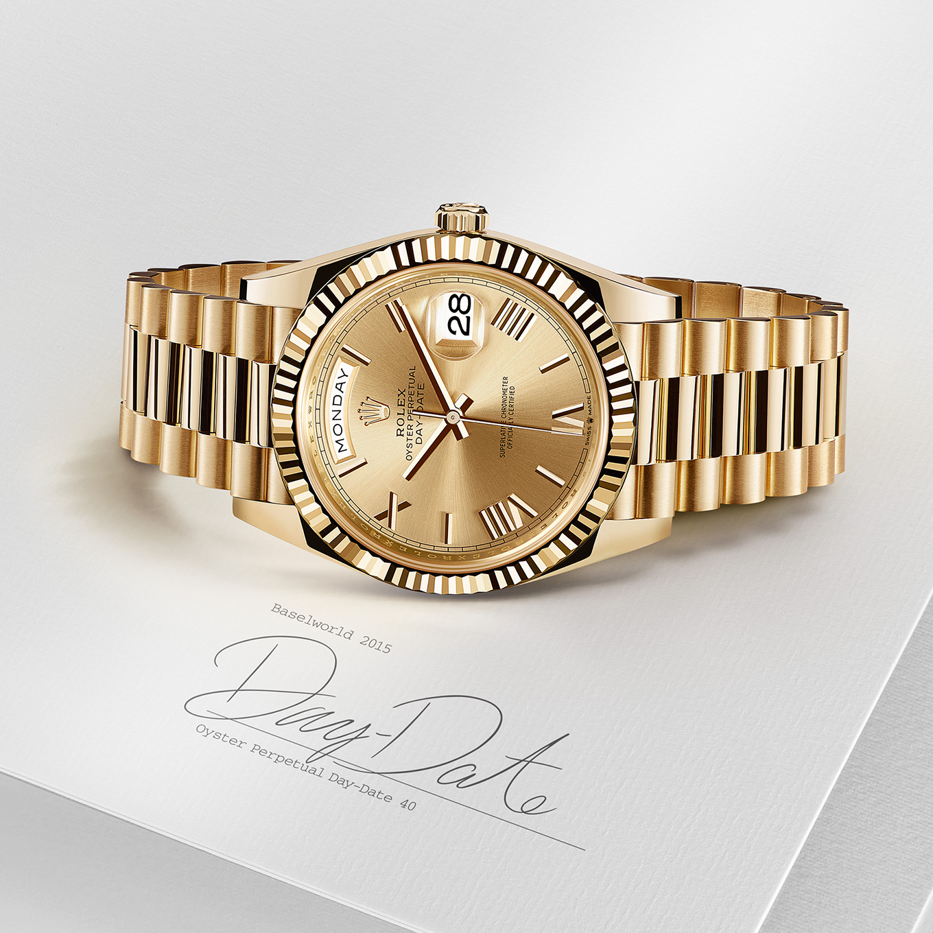 Rolex Rare Rolex Lady DateJust 69088 18k Yellow Gold, Gold Diamond Dial, Sapphire + Diamond Bezel & Diamond Bracelet