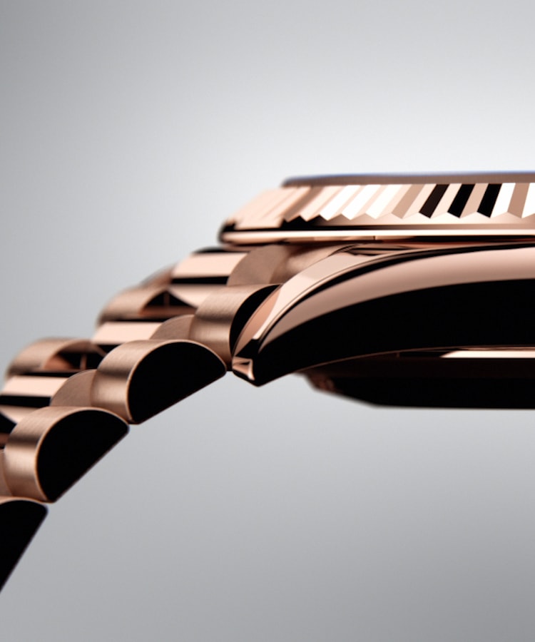Rolex Mens Authentic Rolex Datejust 18k White Gold Steel Watch 16014 & Rolex Band