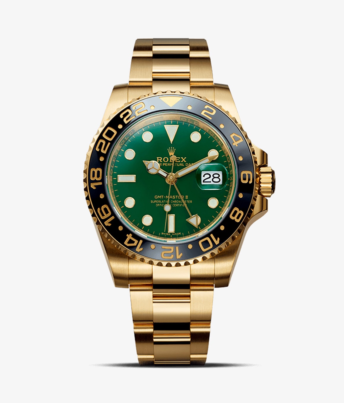 yellow gold gmt master ii