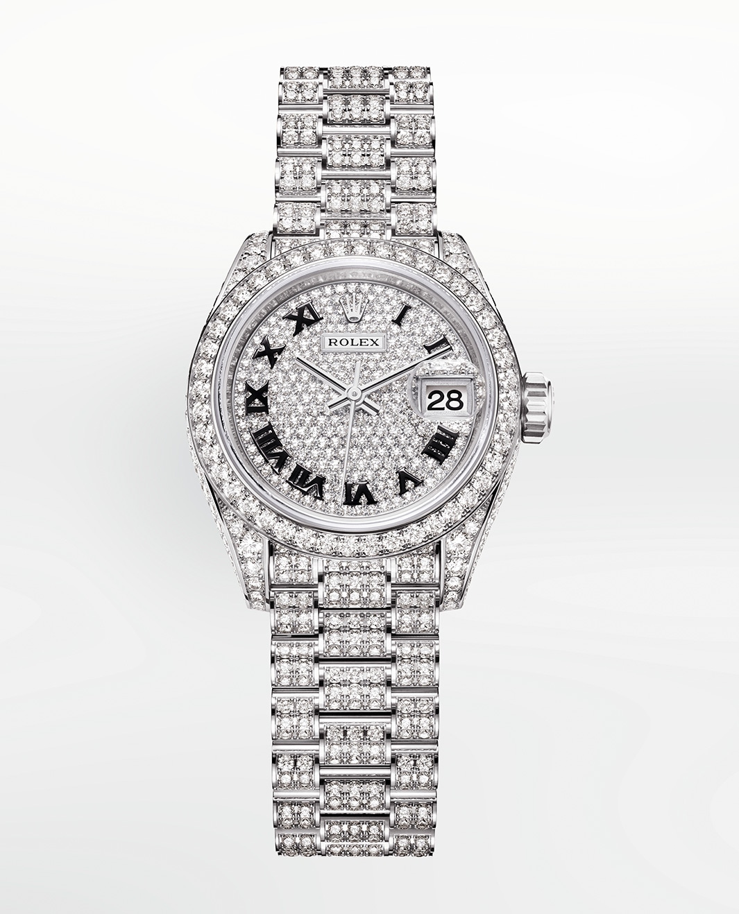 rolex diamond women's watch