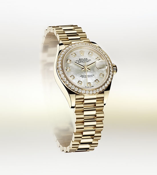 Rolex President 28 Rose Gold Diamond Ladies Watch 279135 Unworn