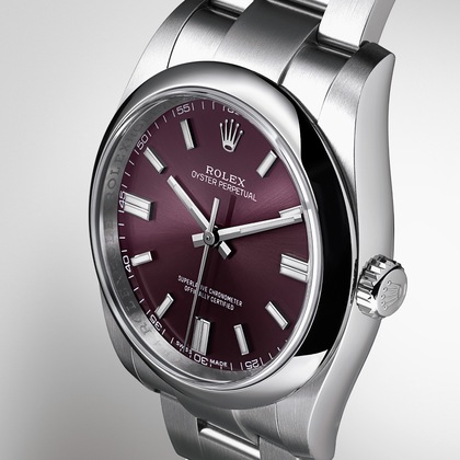 rolex oyster perpetual 36mm white grape