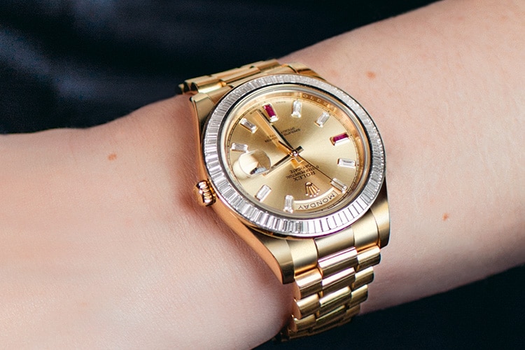 Rolex Datejust 41mm, Stainless Steel with a Mother of Pearl diamond dial, 126300