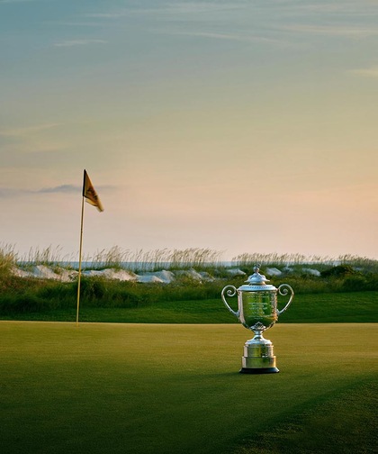 De trofee van het PGA Championship banner