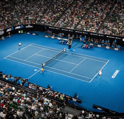 Australian Open: banner campo
