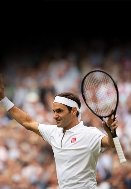 Roger Federer ovatie