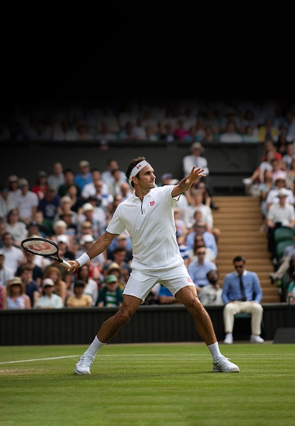 Roger Federer in Wimbledon