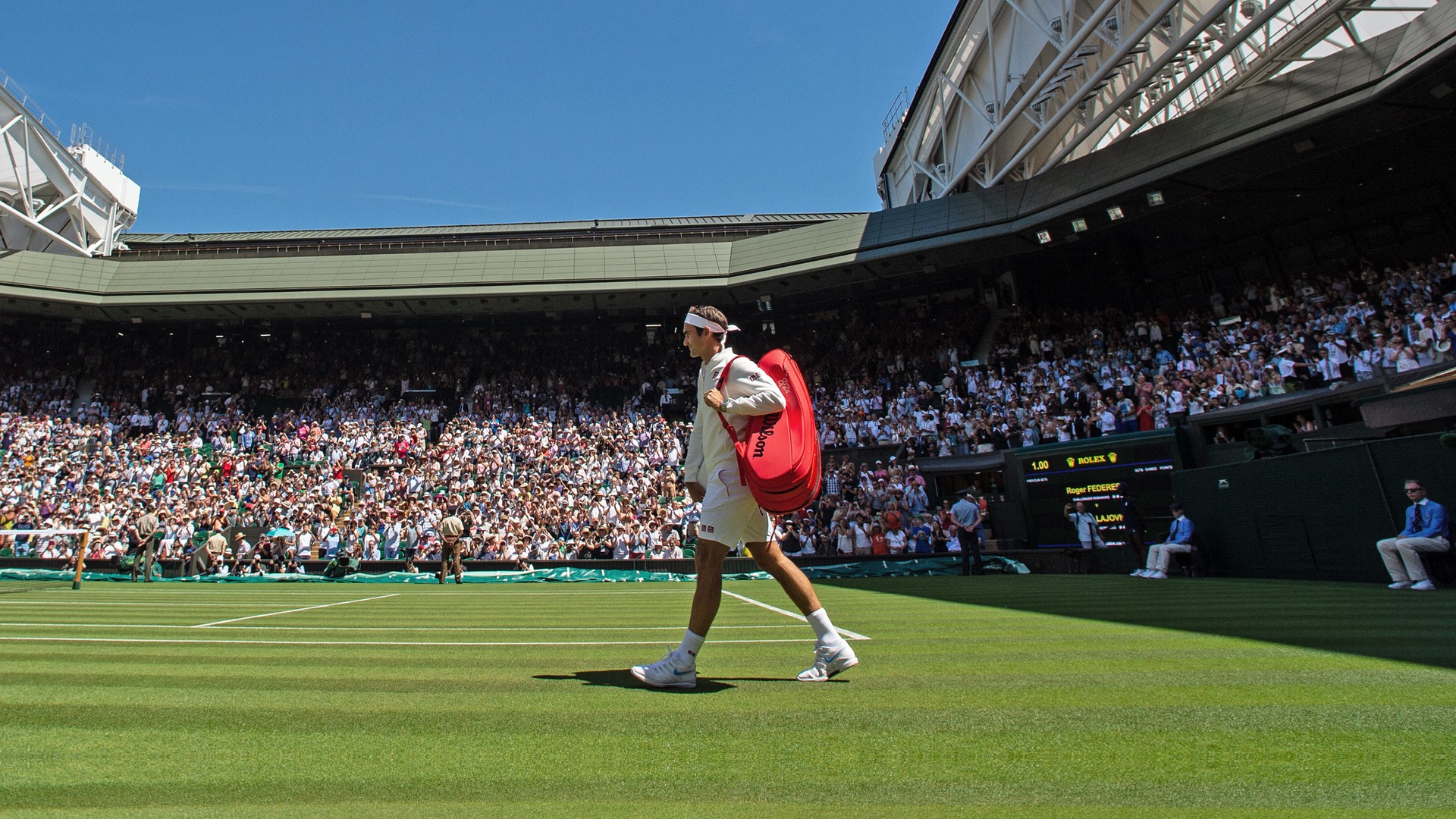 Centre Court, Wimbledon features the worlds only digital Rolex watch, Image Source: Rolex website