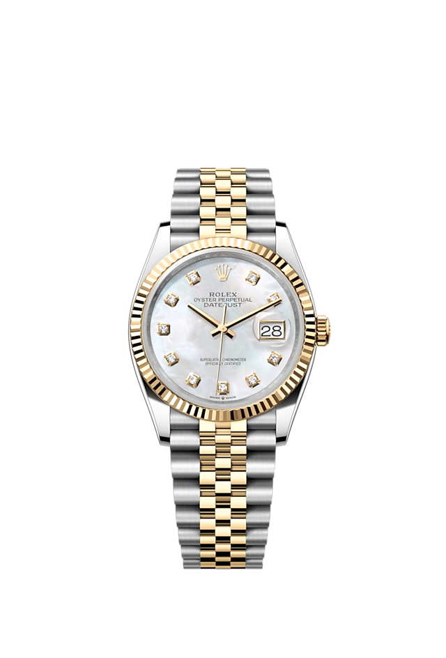 Rolex Datejust 36 watch: Oystersteel and yellow gold - m126233-0023