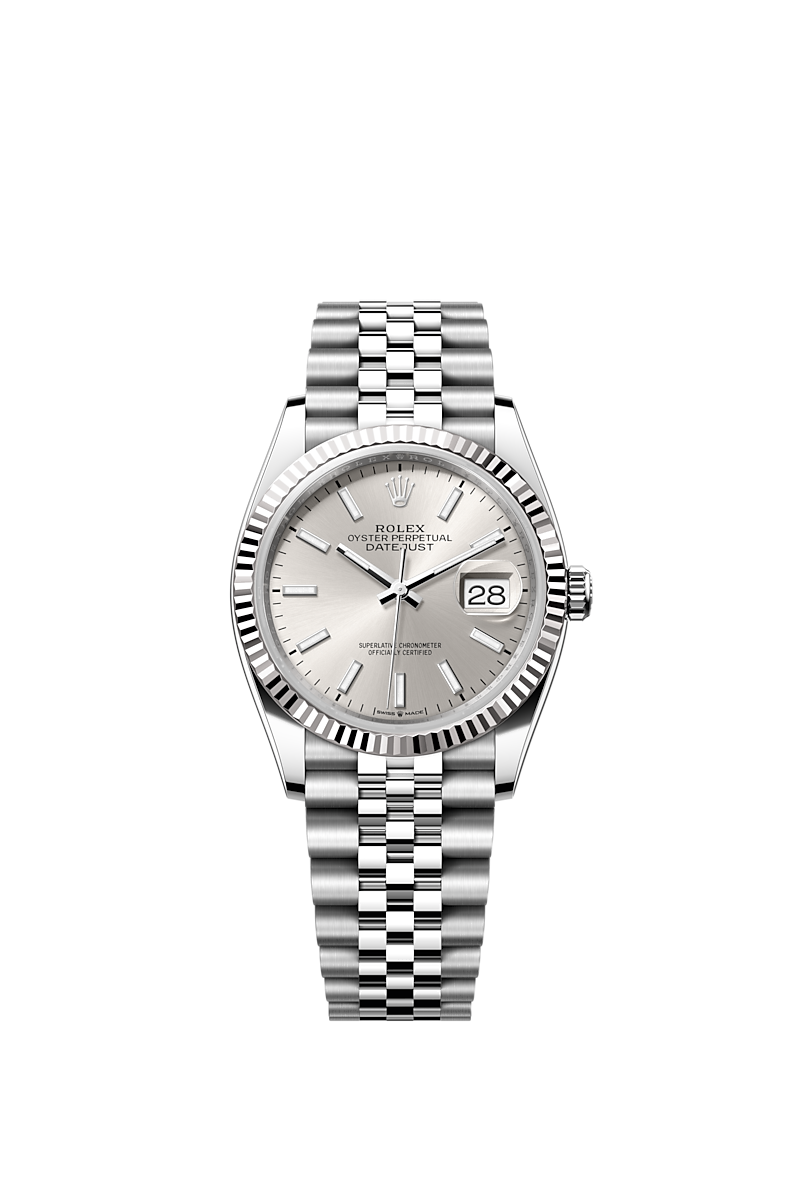 Rolex Datejust 36 watch: Oystersteel and white gold - m126234-0013