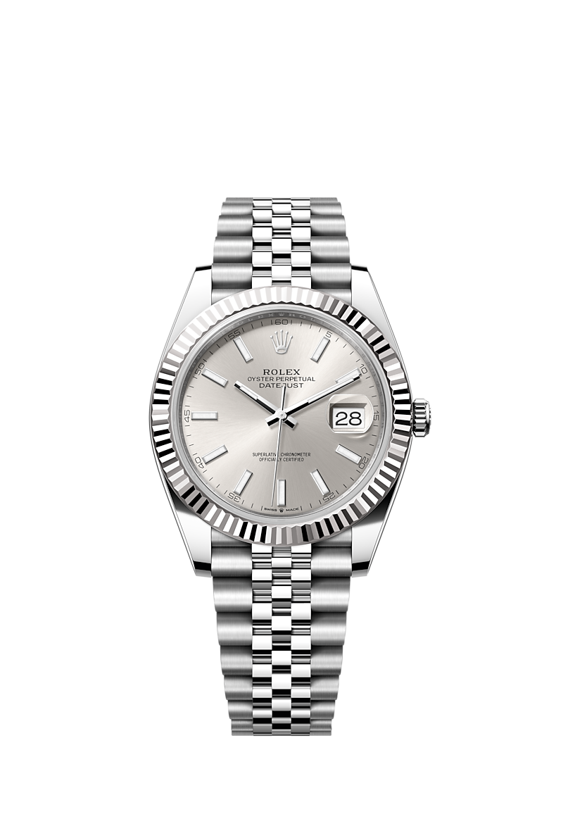 Isse ikke noget afskaffe Rolex Datejust 41 watch: Oystersteel and white gold - m126334-0004