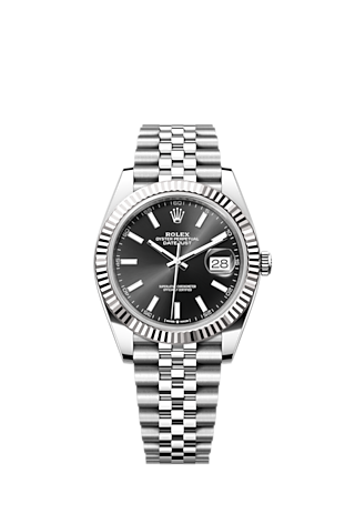 Rolex Datejust 41 watch: Oystersteel and white gold - m126334-0018