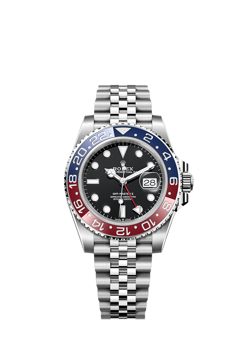 sammensværgelse høj acceptabel Rolex GMT-Master II watch: Oystersteel - m126710blro-0001