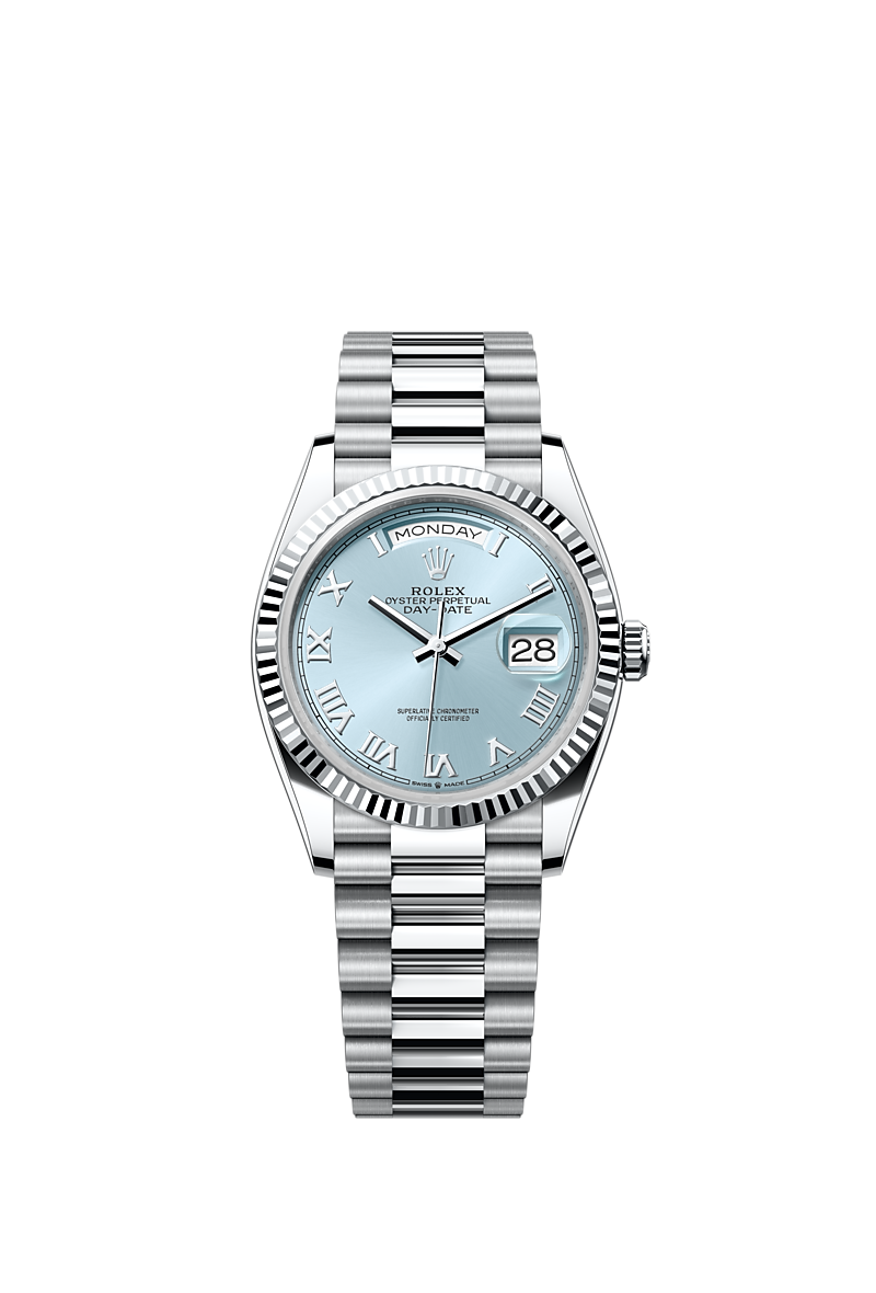 Rolex Day Date 36 watch platinum m128236 0008