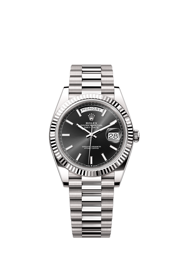 Rolex Day-Date 40 watch: 18 ct white gold - m228239-0004