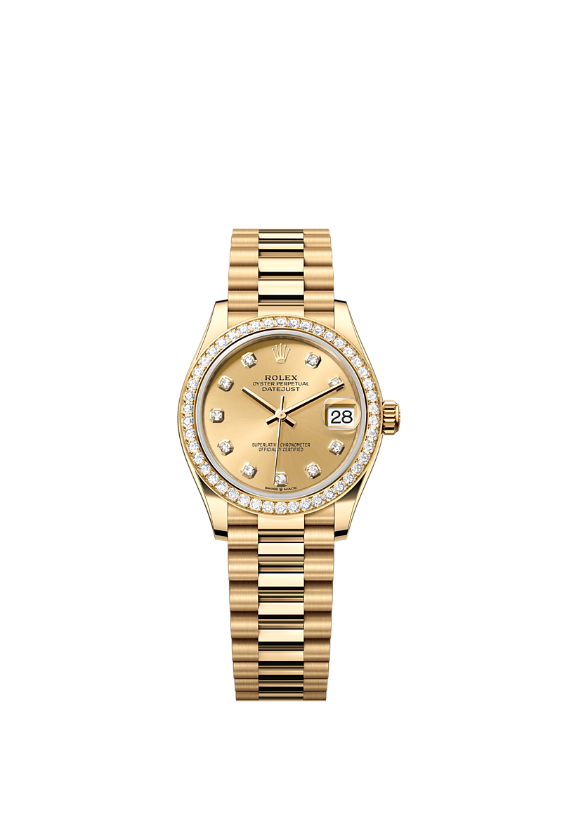 Rolex Datejust 31 watch: 18 ct yellow gold - m278288rbr-0005