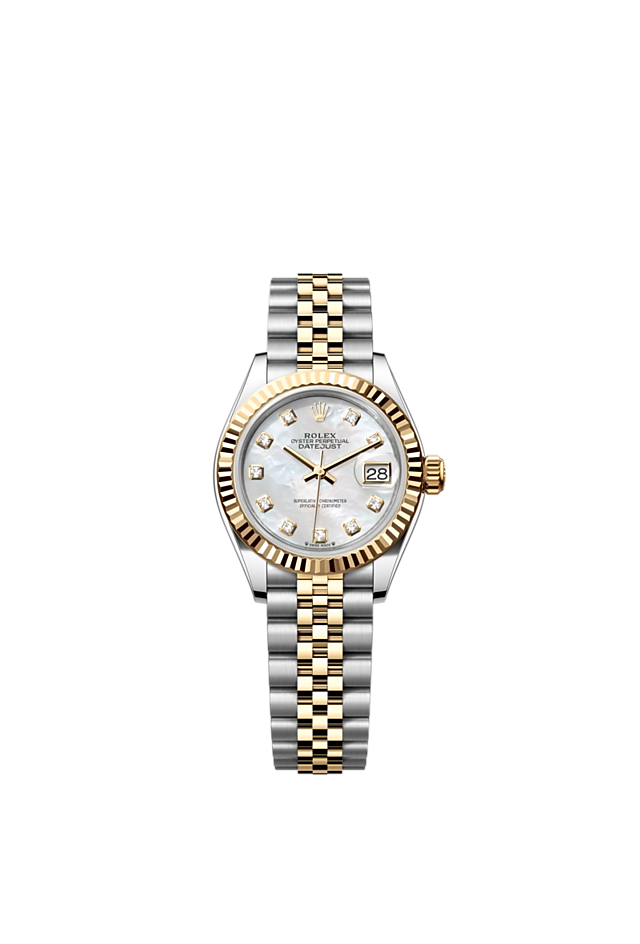 Rolex Lady-Datejust watch: Oystersteel and yellow gold - m279173-0013