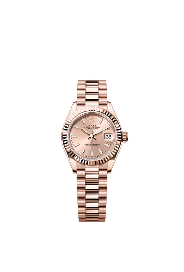 Rolex Lady-Datejust watch: 18 ct Everose gold - m279175-0025