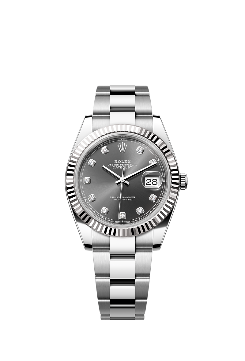 Rolex Datejust 41 watch: Oystersteel and white gold - m126334-0005